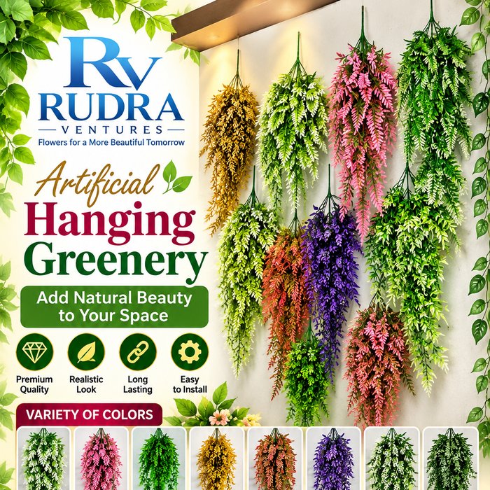 Rudra Ventures Cascading Wisteria Hanging Greenery Vines (8 Colors)