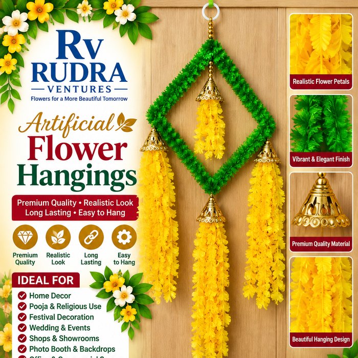 Rudra Ventures Traditional Triangle Floral Door Toran & Hangings