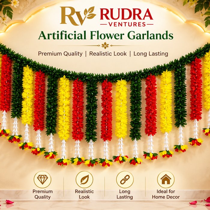 Rudra Ventures Grand Stage Entrance Toran & Garland Setup