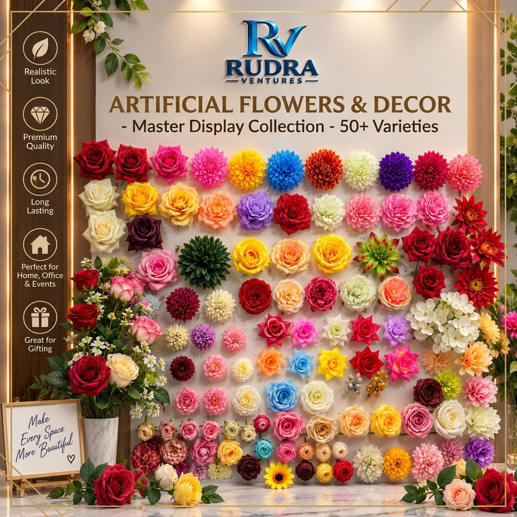 Rudra Ventures Master Artificial Flower Collection (Display Wall)